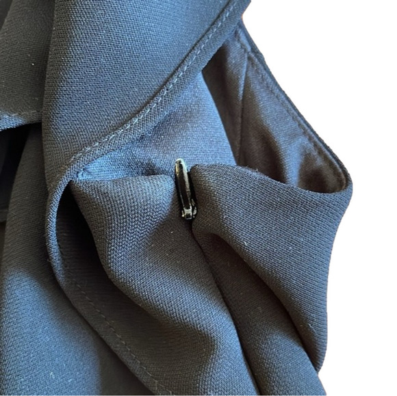 Jones Wear Dress Sz 10 black sleeveless with back slit and side zip - Picture 7 of 10